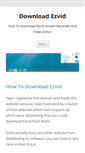 Mobile Screenshot of downloadezvid.com