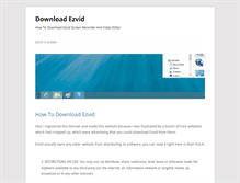 Tablet Screenshot of downloadezvid.com